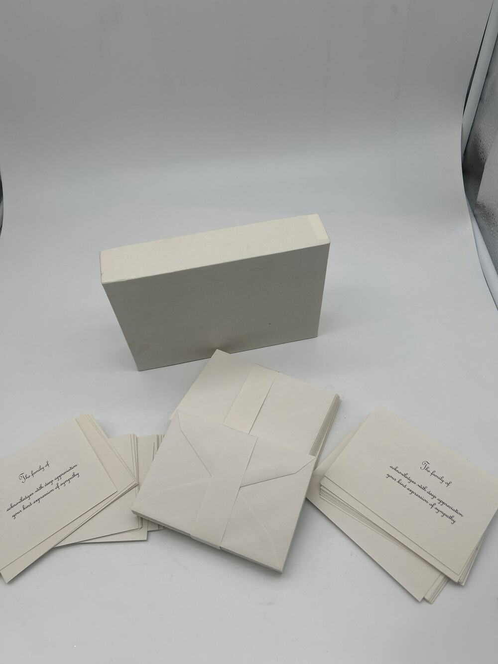 Lot of 41 Vintage Regal No. 126 Sympathy Thank You Cards Envelopes Boxed Funeral